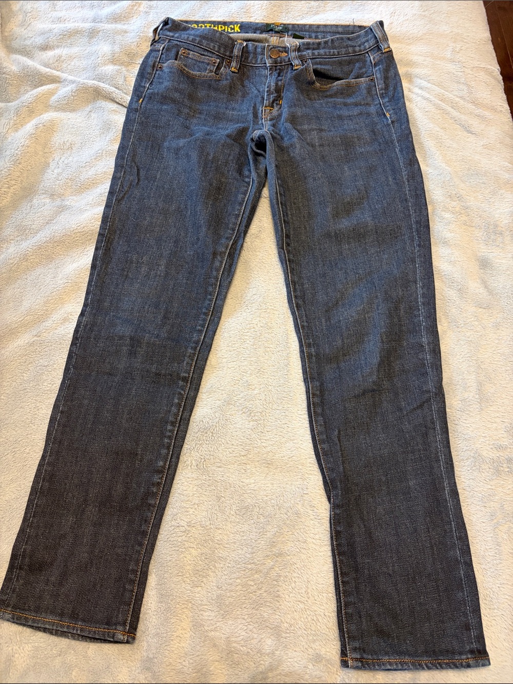 Women’s J Crew Toothpick Dark Blue Slim Straight Jeans